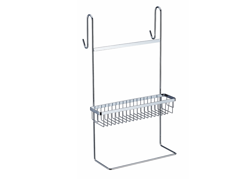CS2536 - Stainless steel hanging basket with towel rail